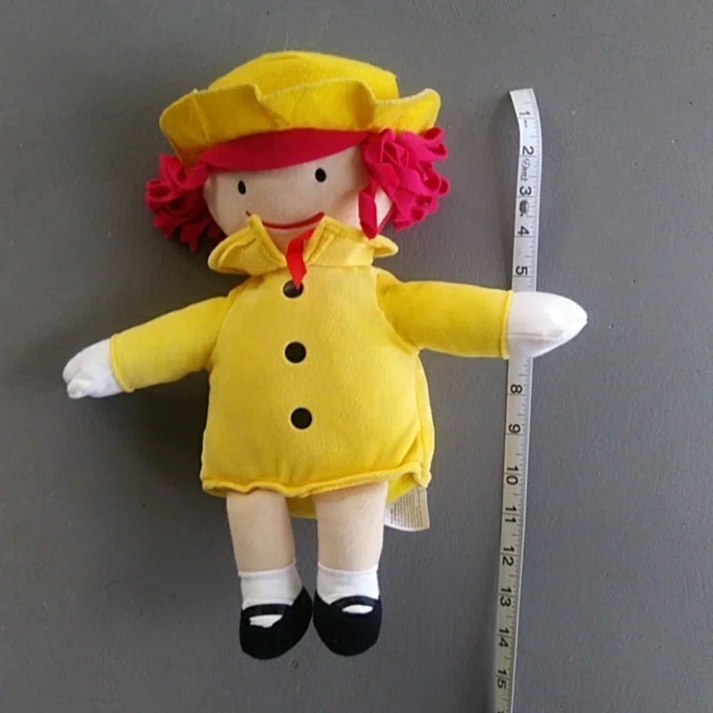 Madeline Yellow Plushy Stuffed Doll with Red Hair